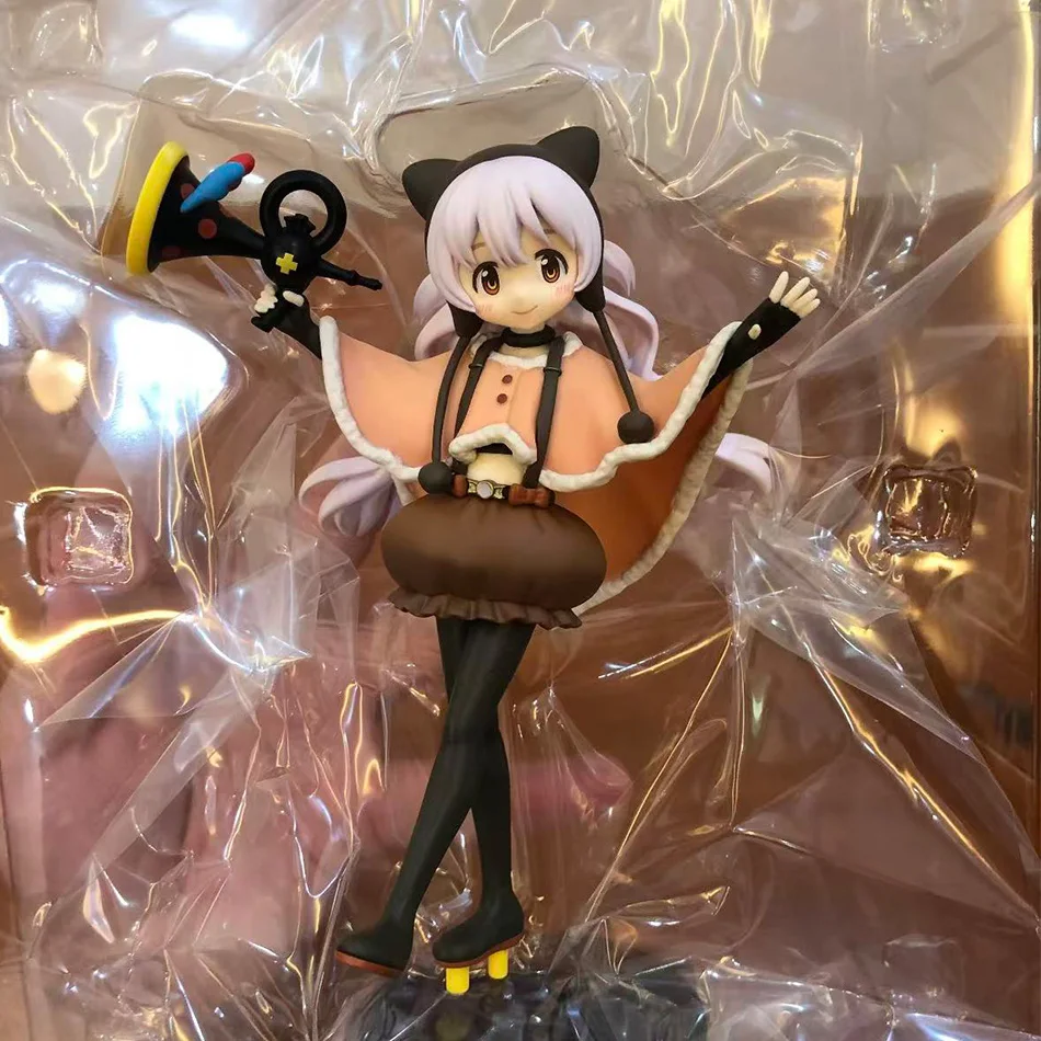 16cm Niedliche Nagisa Momoe Anime-Figur Puella Magi Madoka Magica PVC Sammlerpuppe Spielzeug für Fans und Kinder Geschenk