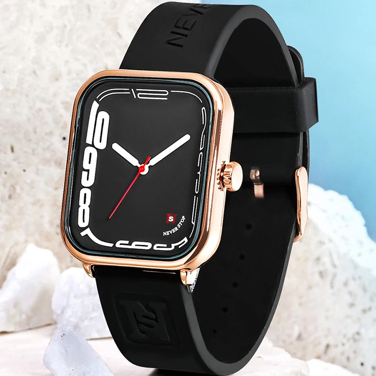 AL-84Silicone strap student fashionable quartz watch for men and womenwatches for man