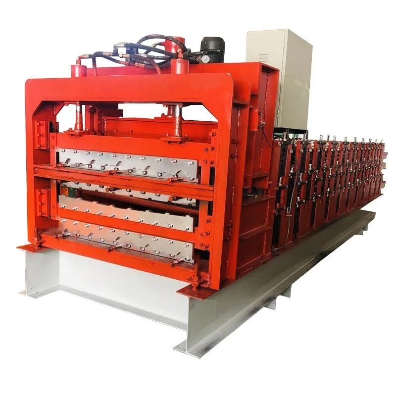 840/900 tile press, double-layer three-layer color steel tile forming equipment numerical control cold bending machine
