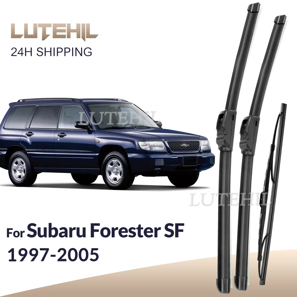 

For Subaru Forester SF MK1 1997-2005 1998 1999 Wiper Front & Rear Wiper Blades Windshield Windscreen Window Brushes 21"+19"+16"