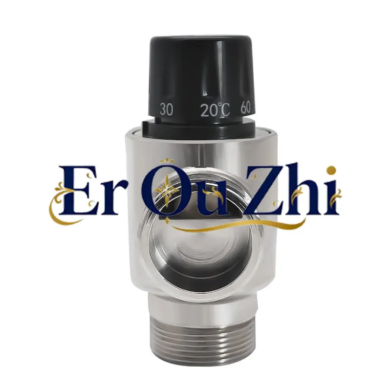 All-copper 2-inch DN50 Engineering Pipeline Thermostatic Valve Bathroom Mixed Water Valve 1.5-inch DN40