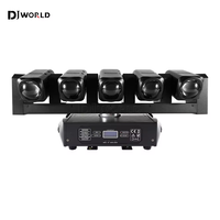5x40W LED Beam Wash 6X20W RGBW Moving Head Light Infinite Rotating DMX512 LED Running Stage Effect Lighting DJ Party Bar Wedding