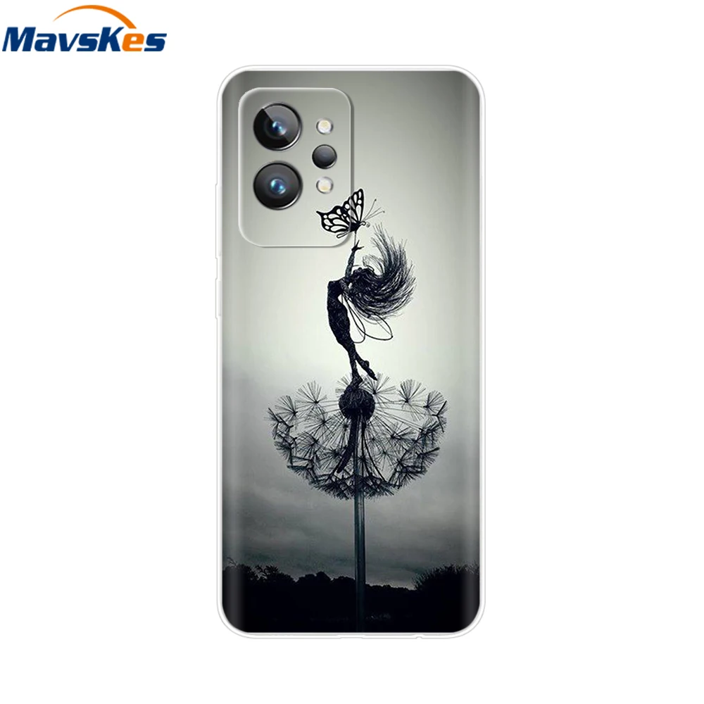 For Cover Realme GT 2 Pro Case For OPPO Realme GT 2 Pro Cute Painted Cover Silicone Clear Phone Cases For Realme GT 2 GT2 Pro