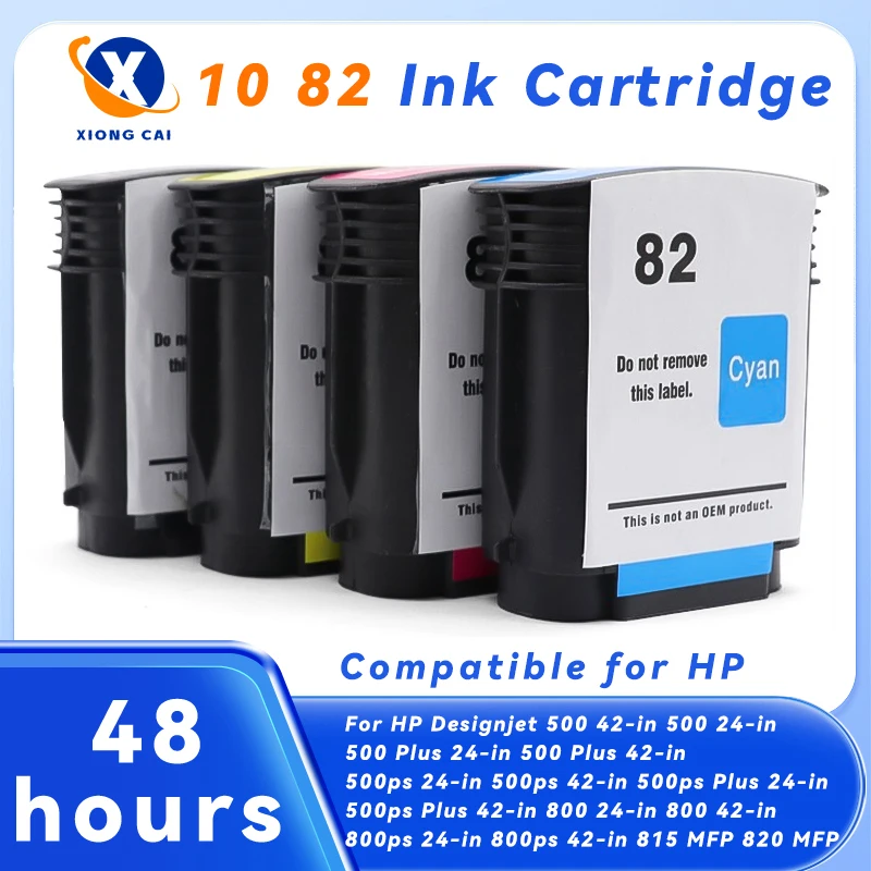 

Сменный картридж 10 82, совместимый с принтером HP Designjet 500 500ps 800 800ps 815MFP 820MFP