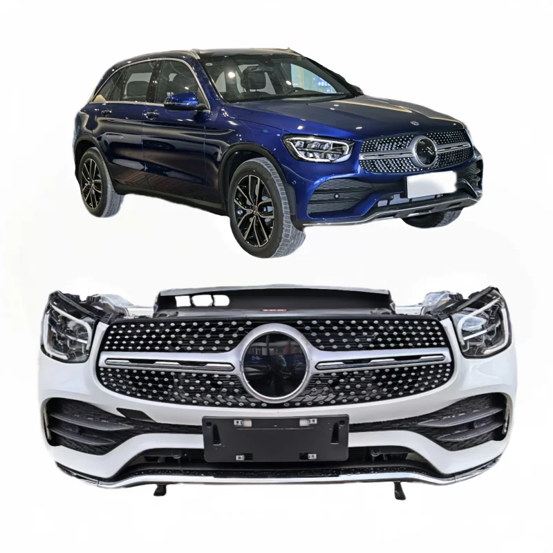 

For Mercedes-Benz GLC W253 Luxury Sport Front Bumper Assembly with Grille Radiator Body Kit for Auto Parts for GLC300 Models
