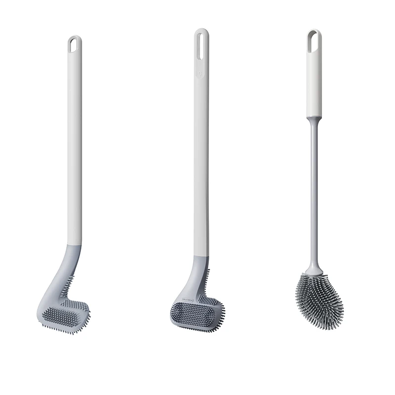 

Hot Golf Style Toilet Brush Household Toilet Brush Long Handled Soft Rubber Toilet Brush Wall Mounted No Drill Cleaning Brush