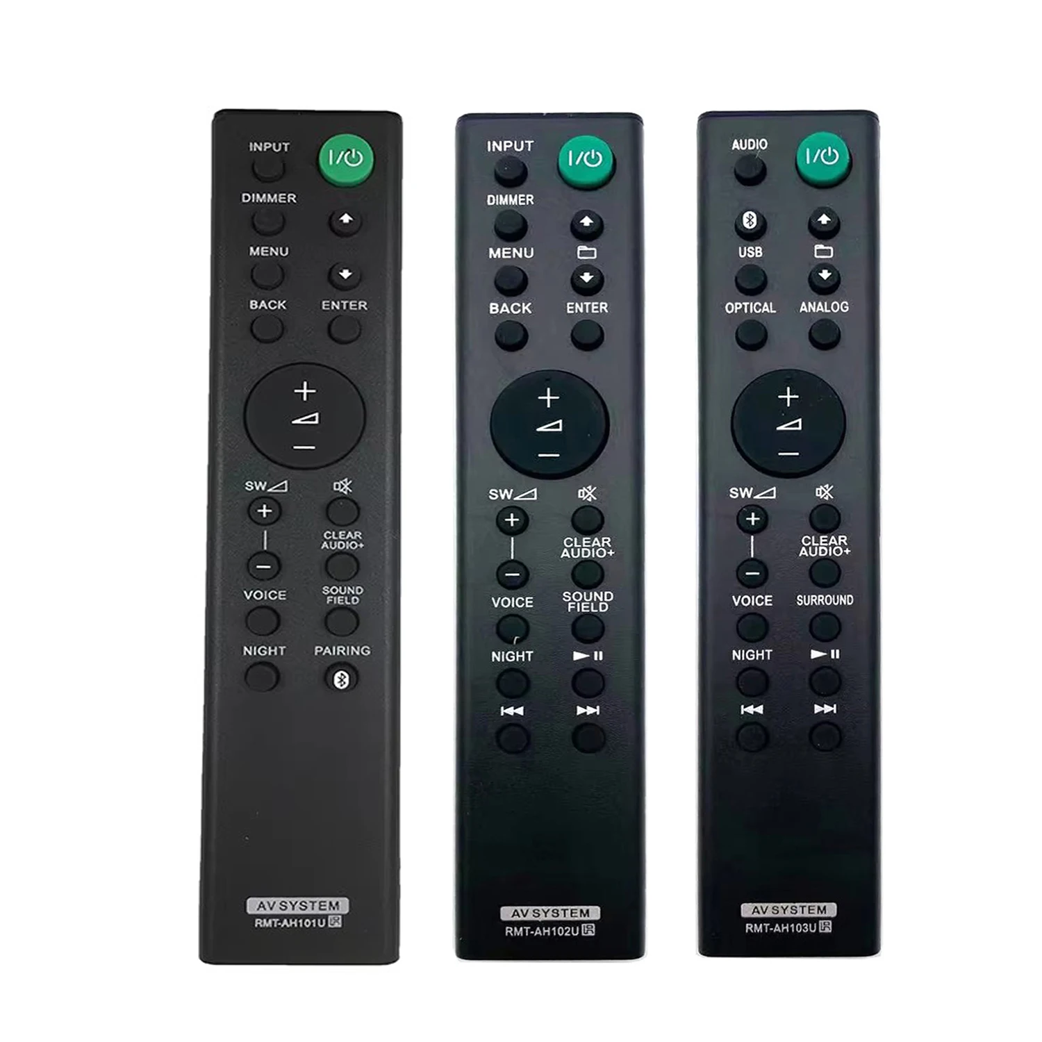 RMT-AH101U RMT-AH102U RMT-AH103U Control remoto para Sony Sound Bar Reemplazo HT-CT380 HT-CT780 HT-CT381