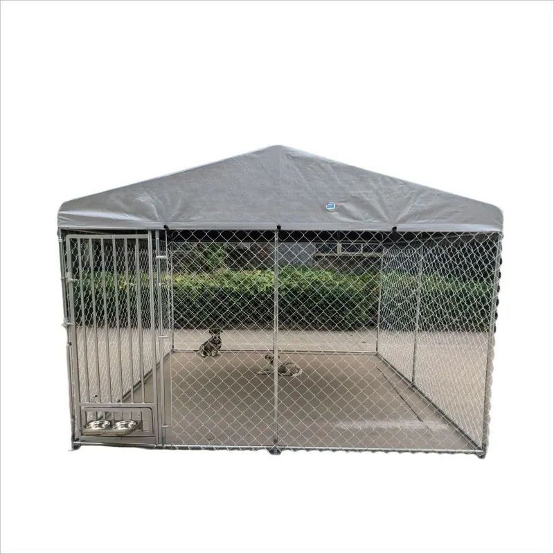 

heavy-duty oversized outdoor dog house dog cage, pet running cage, det