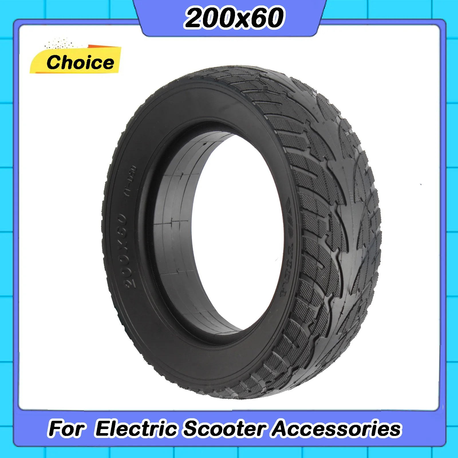 Neumático sólido a prueba de explosiones de 200x60 para INOKIM Light MACURY para patinete eléctrico Zero 8, piezas de neumático para patinete eléctrico de 8 pulgadas