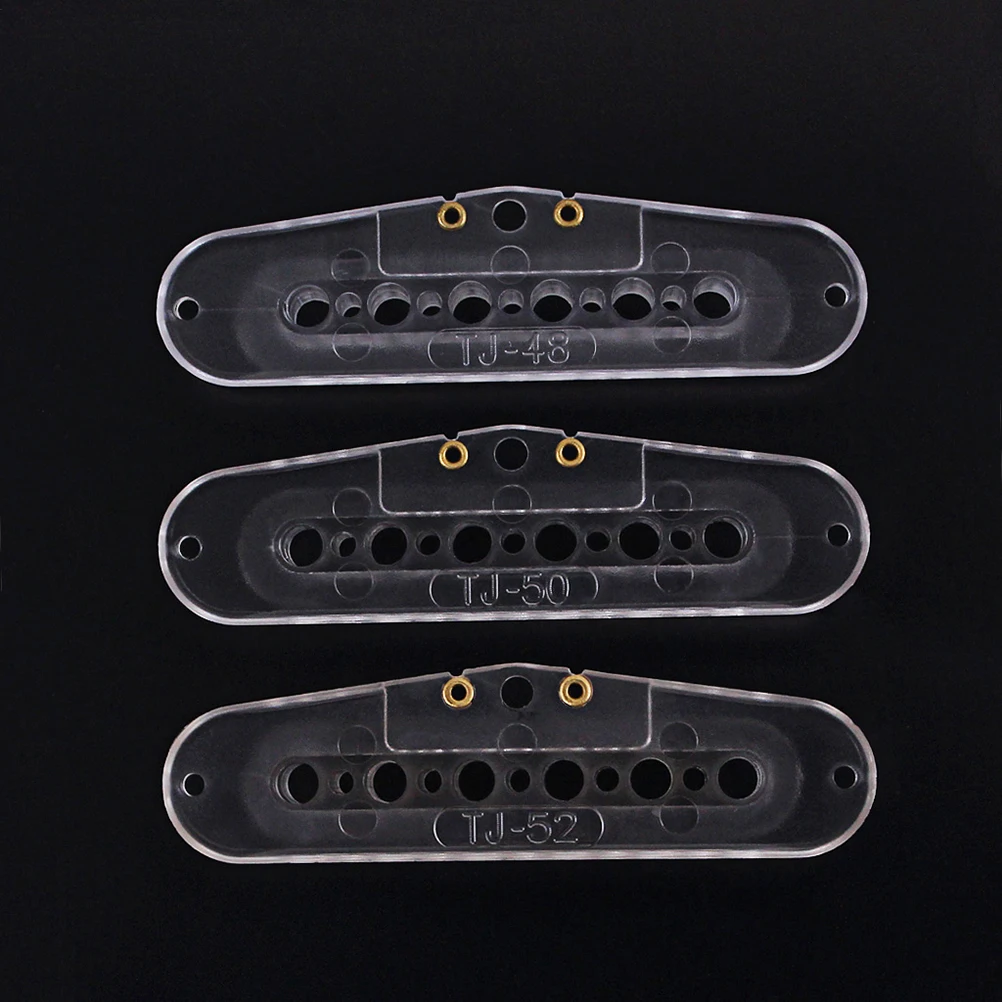 

3pcs Transparent Humbucker Pickup Bobbin 48/50/52Mm For Guitar Screw Side Durable Custom Winding Diy Replacement Parts Pickup