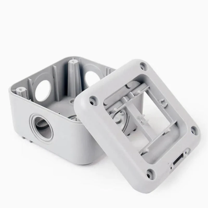 Customized ABS PEEK 3D Printer CNC Milled Machining Components  Modular Electrical Wiring Protection Box