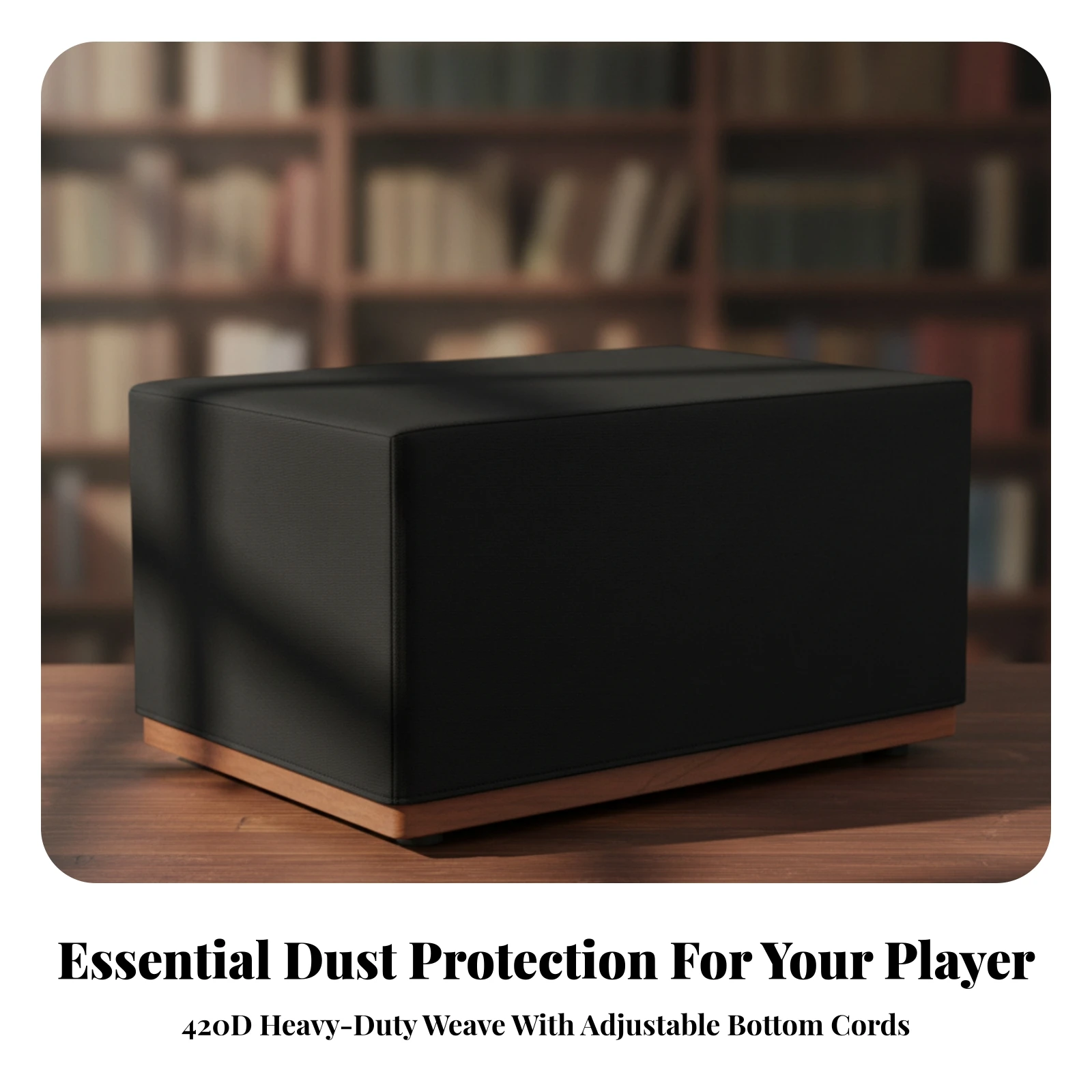 Vinyl Player Dust Cover Easy to Clean Turntable Dust Cover Universal Foldable for Vinyl Collectors, Home Media Consoles
