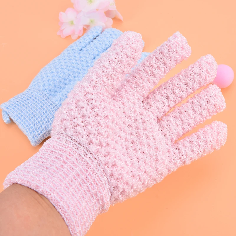 1PC Peeling Exfoliating Mitt Glove For Shower Scrub Gloves Sponge SPA Bath Glove