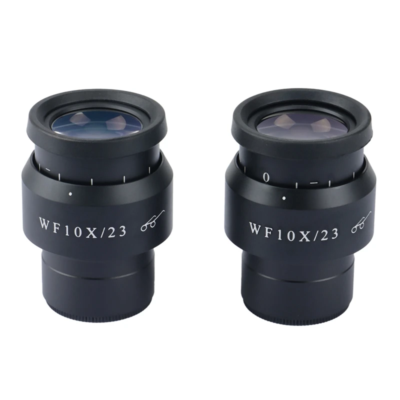 

NEW-2PCS WF10X-23MM Wide Field Eyepiece For Binocular Trinocular Stereo Microscope 30MM Installation Interface