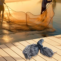 Fishing Net Gill Net High-Strength Nylon Material Finnish Net Catch Fishing Net Outdoor Hand Throw Fishing Nets Small Mesh Pesca