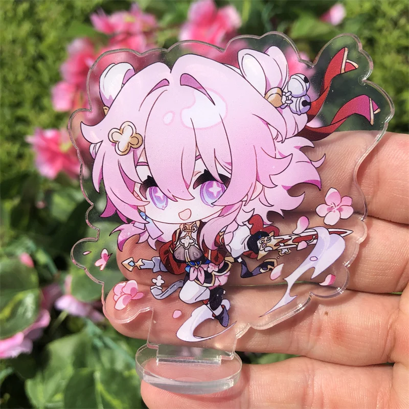 Game Honkai Star Rail Boothill Jade Jiao qiu March 7th Yunli Cosplay Figure Stand Plate Anime Cartoon Prop Accessories