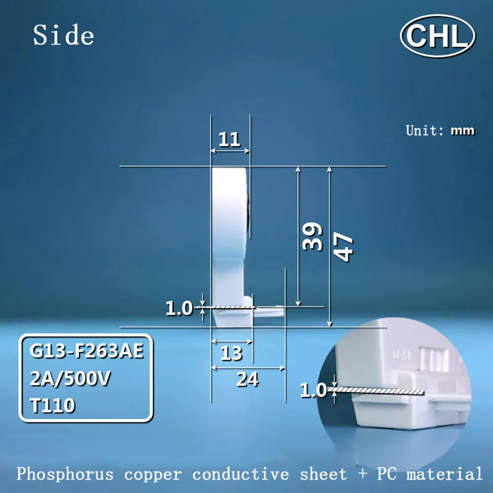 G13 LED Fluorescent Lamp Holder T8 Double Tube Bracket T8 Lamp Base CHL G13-F263AE Light Socket