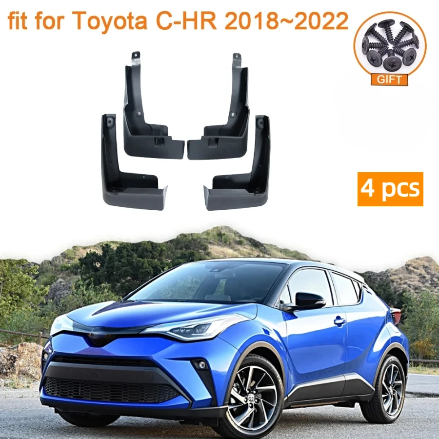 For Toyota C-HR CHR C HR 2016 2017 2018 2019 2020 2021 2022 Accessories AX10 AX50 Mud Flaps Mudguards Fender Splash Wheels Parts