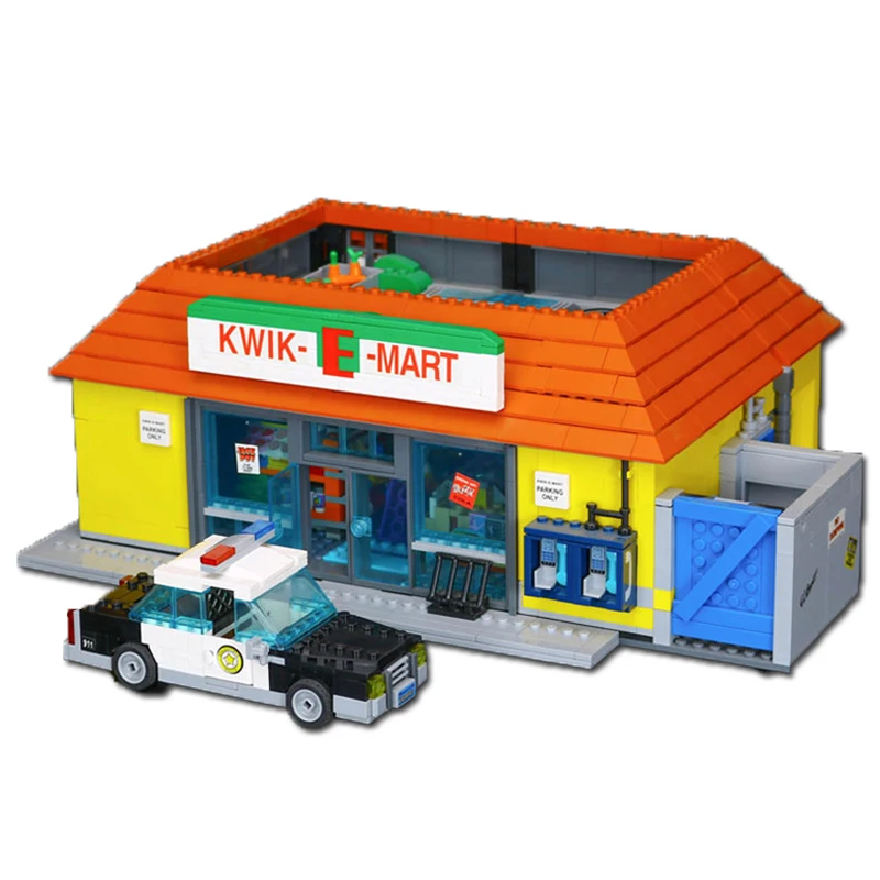 IN STOCK The Kwik E Mart And Supermarket House Model Building Blocks Bricks 16004 16005 71016 71006 Toys Birthday Christmas Gift