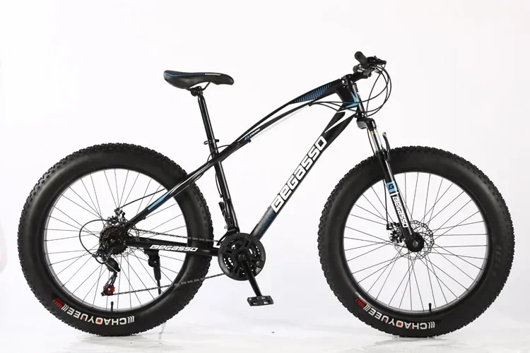 

Mountain Bicycle 4.0 Fat Tire Full Suspension 24/26 Inch 21/24/27/30 Speed Beach Off-road Vehicle Shock Absorption Snow Bike