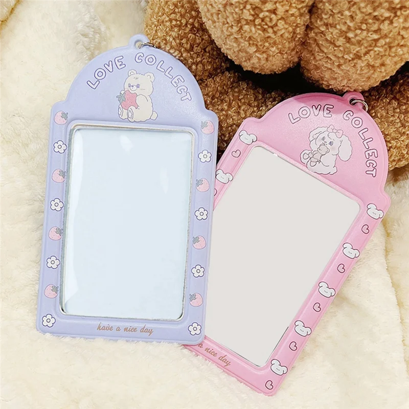 جديد الكرتون فراشة حافلة بطاقة مجموعة حقيبة الطالب قلادة مفتاح سلسلة المعبود غطاء الصورة مجموعة بطاقات الهوية