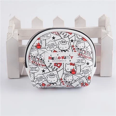 Sanrio Hello Kitty Key Case Female Cosmetic Bag Mini Coin Wallet Lovely Pencil Pouch Storage Bag For Women Desktop Accept