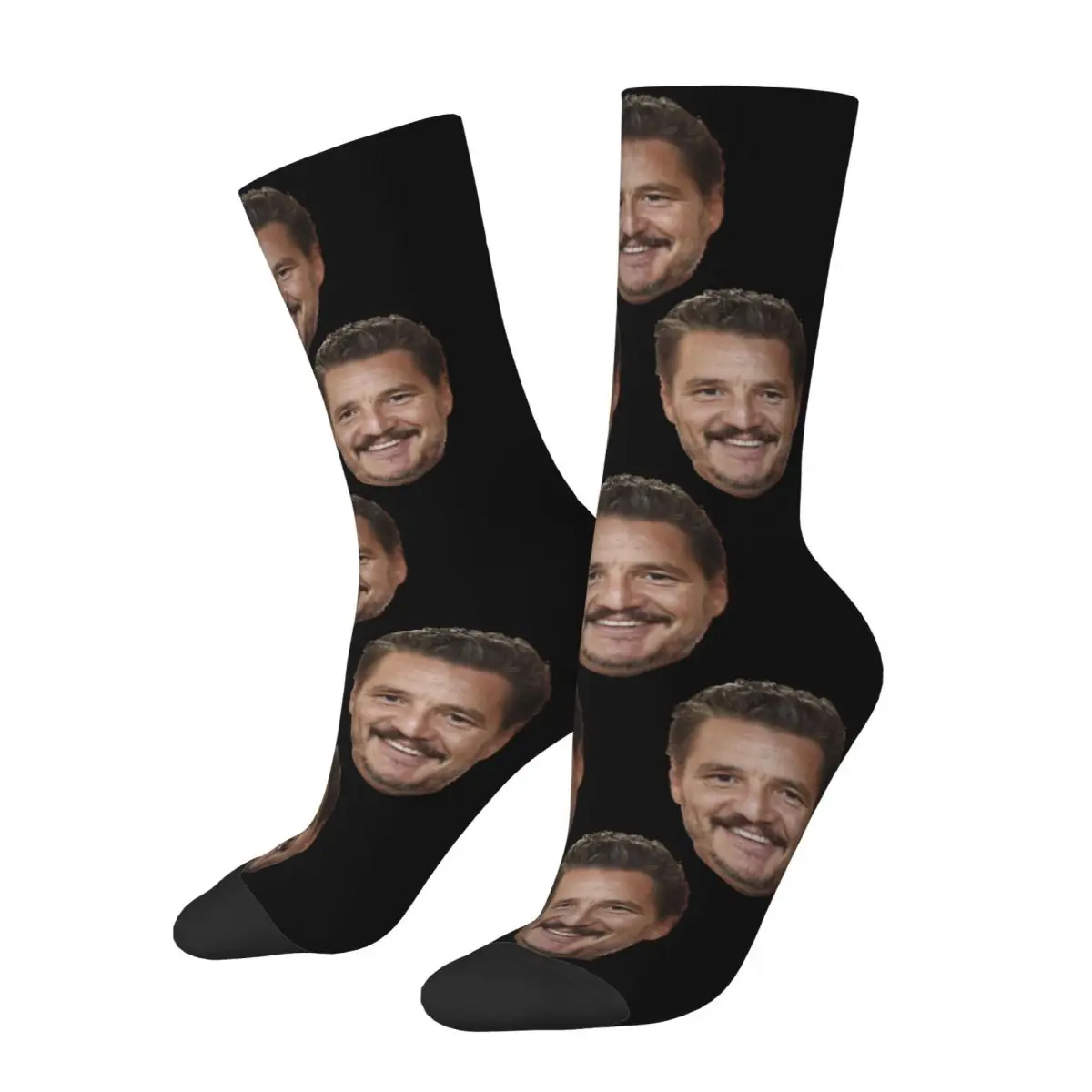 Novelty Mens Pedro Pascal Smile Unisex Winter Socks Hip Hop Happy Socks Street Style Crazy Sock