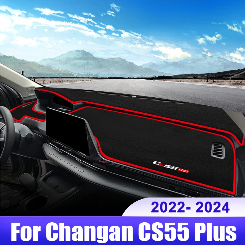 For Changan CS55 Plus 2022 2023 2024 CS55Plus Car Dashboard Cover Dash Mat Sun Shade Non-slip Pad Interior Accessories