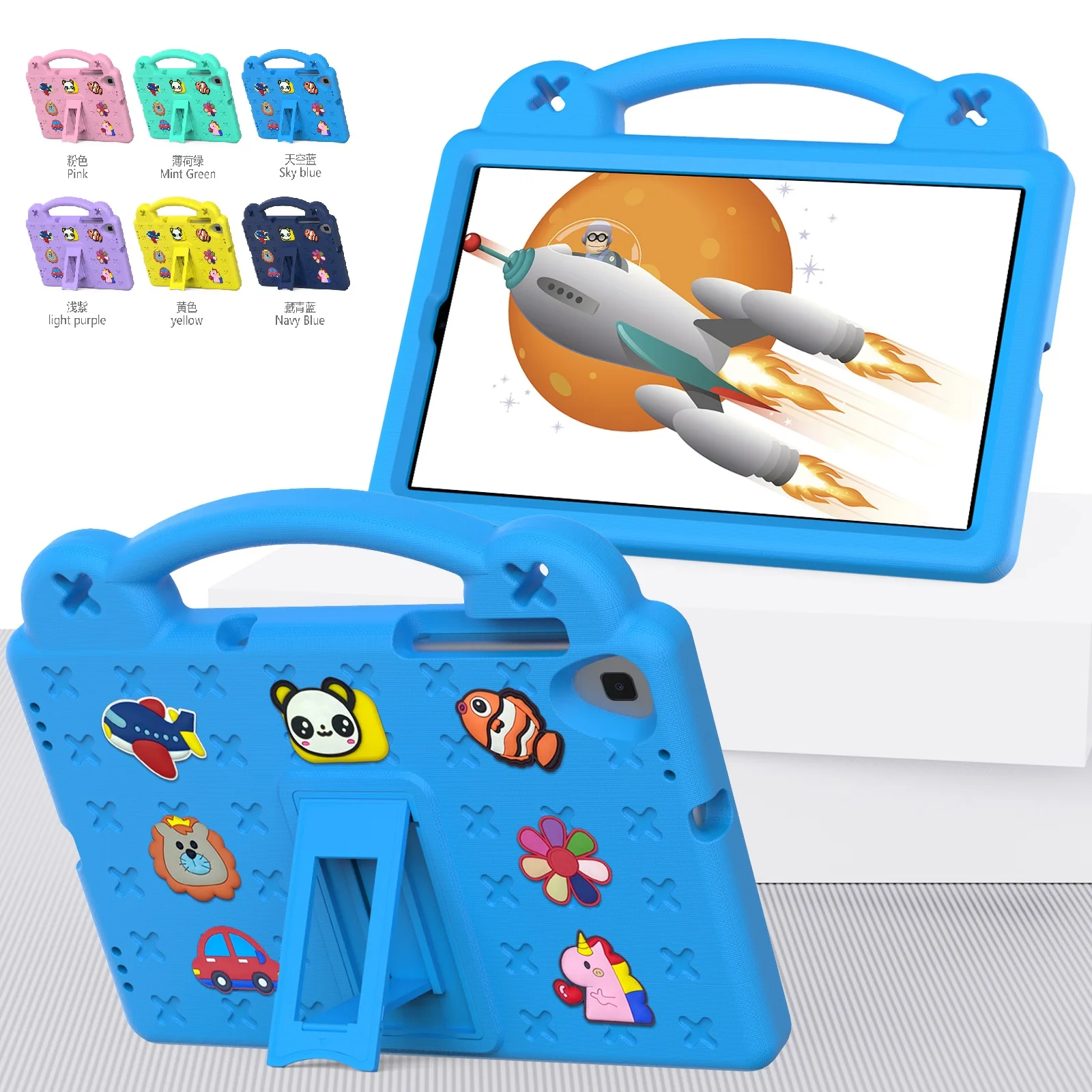 Rugged For Samsung Galaxy Tab A9 plus S9 A8 10.5 2021 SM-X200 X205 A7 10.4 T500 T505 Lite SM-T220 S6 Lite 10.4Tablet Kids Cover