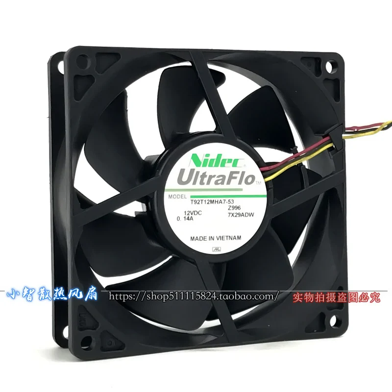

ORIGINAL T92T12MHA7-53 12V 0.14A 9025 90*90*25mm NEW COOLING FAN RADIATOR