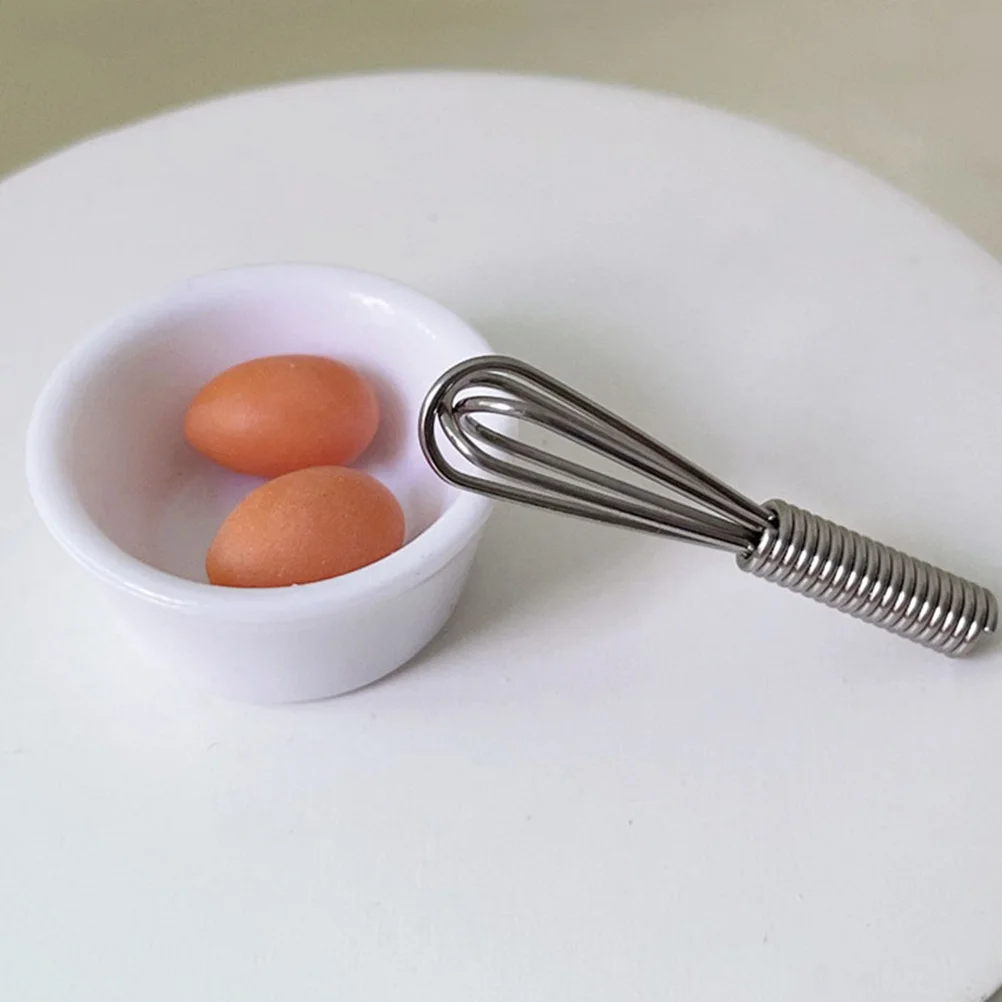 Dollhouse Miniature Eggbeater Simulation Kitchen Scene Accessory Toys Model Room Small Bowl Resin Ornaments Micro