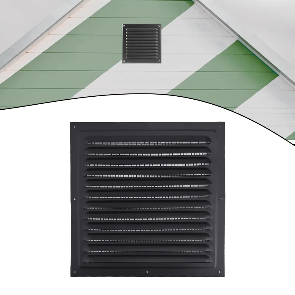 Aluminum Alloy Ventilation Grille Cover For Exterior Wall Air Outlet, Square Louvred Exhaust Vent, Multiple Sizes