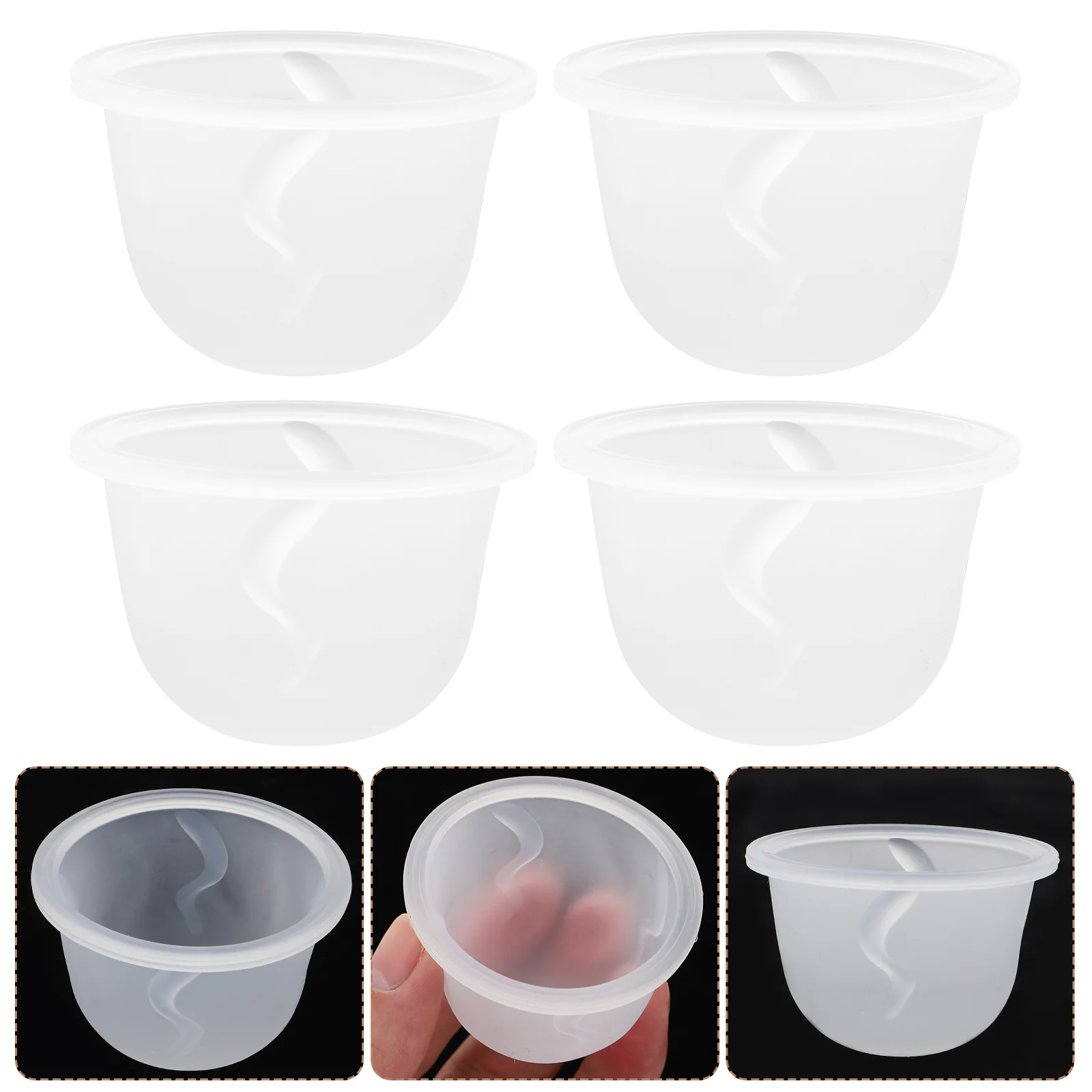 

5 Pcs Breast Pump Silicone Bowl Power Tool Household Tools Milk Catcher Breastfeeding Accessory Baby Portable