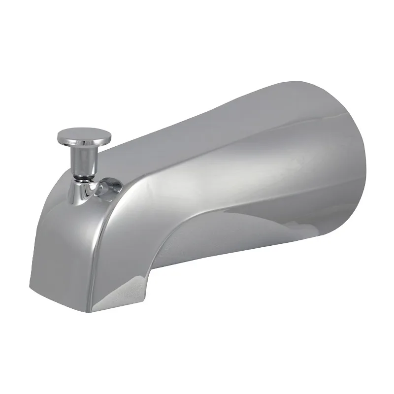 

Metal Tub Spout with Diverter in Chrome, 5.25" Length x 2.5" Height x 2.5" Width x 0.7 lb. Weight (88703)