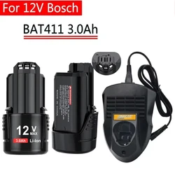 6000mAh For Bosch 10.8V 12V Battery For Bosch Li-ion Batteries BAT412A BAT414 BAT411 BAT412 D-70745 2607336014 BAT420 GSR 120-LI