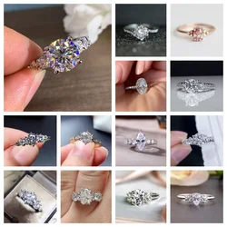 White Imitation Opal Ring Women Wedding Accessories Temperament Elegant Lady's  Anniversary Gift Brilliant CZ Jewelry