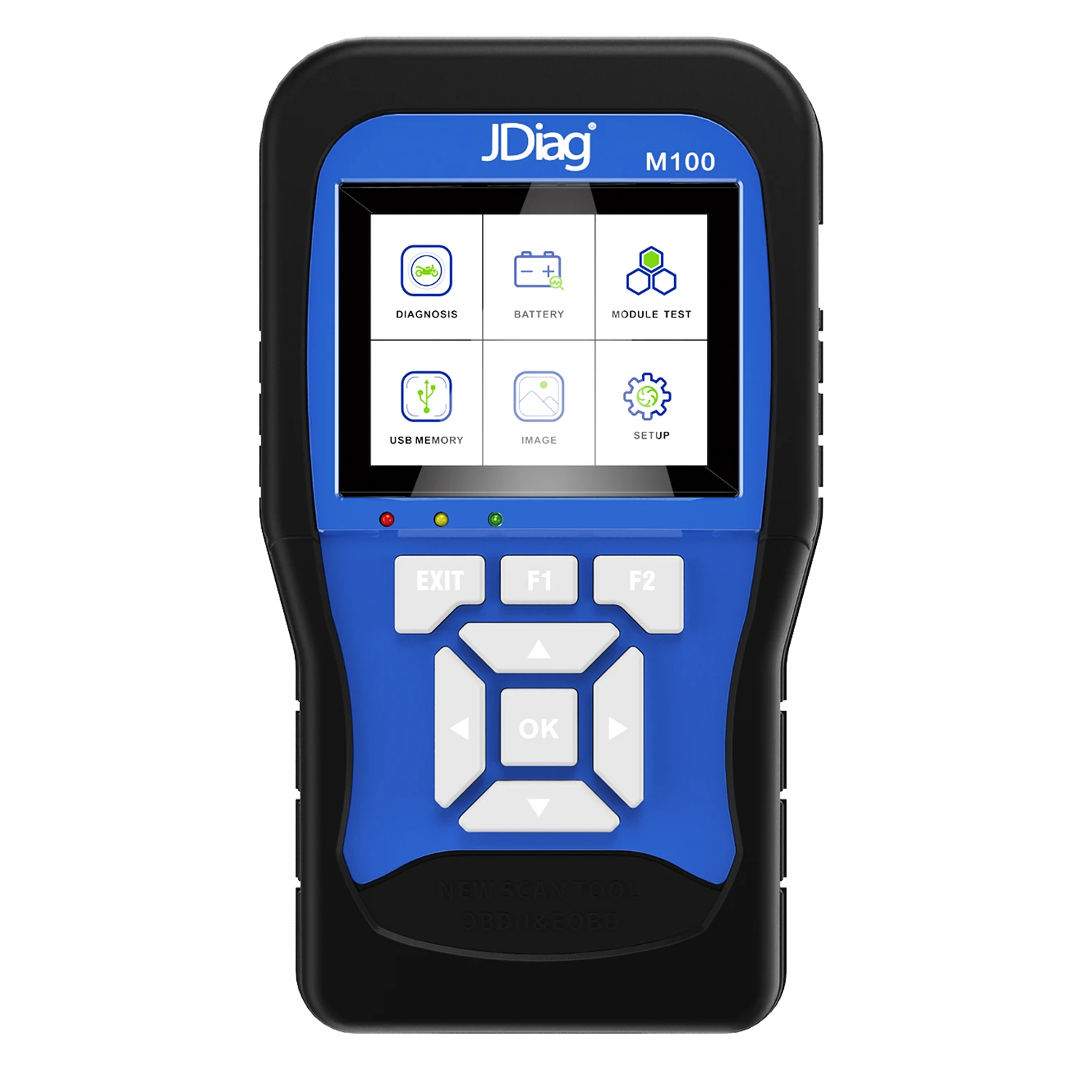 Original JDiag M100 Motorcycle Diagnostic Tool for k-awasaki y-amaha s-uzuki Battery Tester Motorbike Scanner Repair Tool