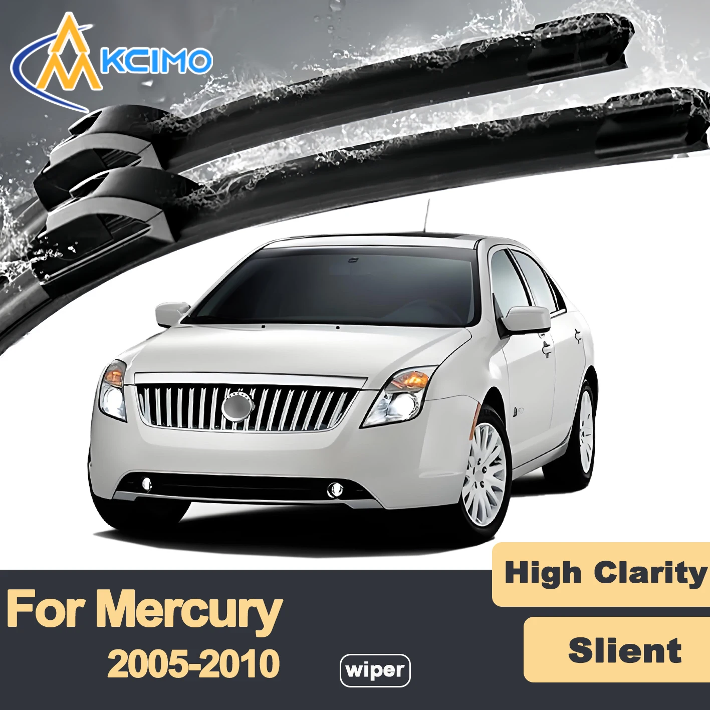 

Premium Rubber Durable Silent Windshield Wiper Blades 2pcs for Mercury Milan 2005-2010 Front Wiper Blades Set