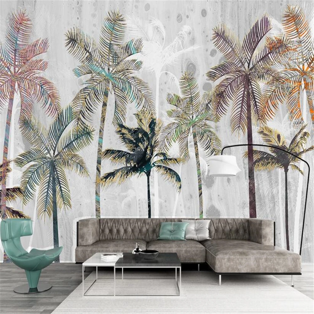 

custom Murals Wallpaper Nordic forest Art Photo Wall Painting Living Room Bedroom Background Wall Paper For Walls home Decor