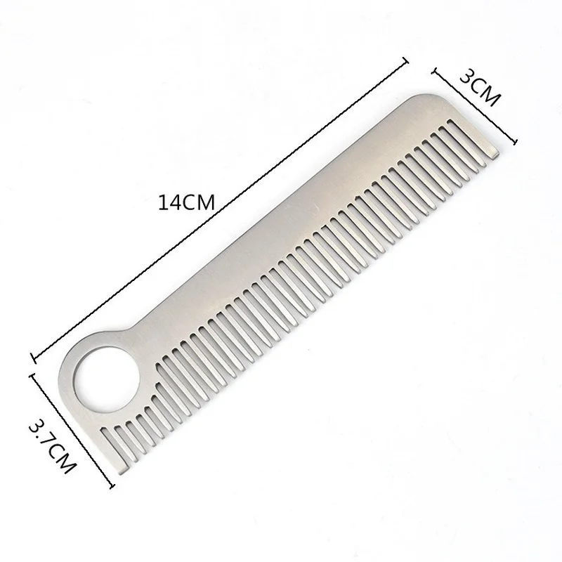 1PC High Quality Stainless Steel Hair Combs Tactical Pocket Comb Hot Sale Health Care Tools For Women Men Unisex