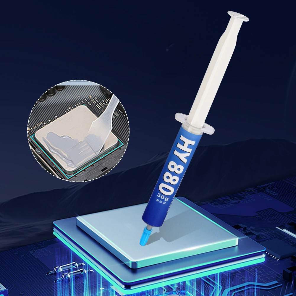 30g Thermal Paste Non-Conductive CPU Paste Silicone Grease Compound Heat Transfer Grease for CPU Consoles Graphics Cards Laptops