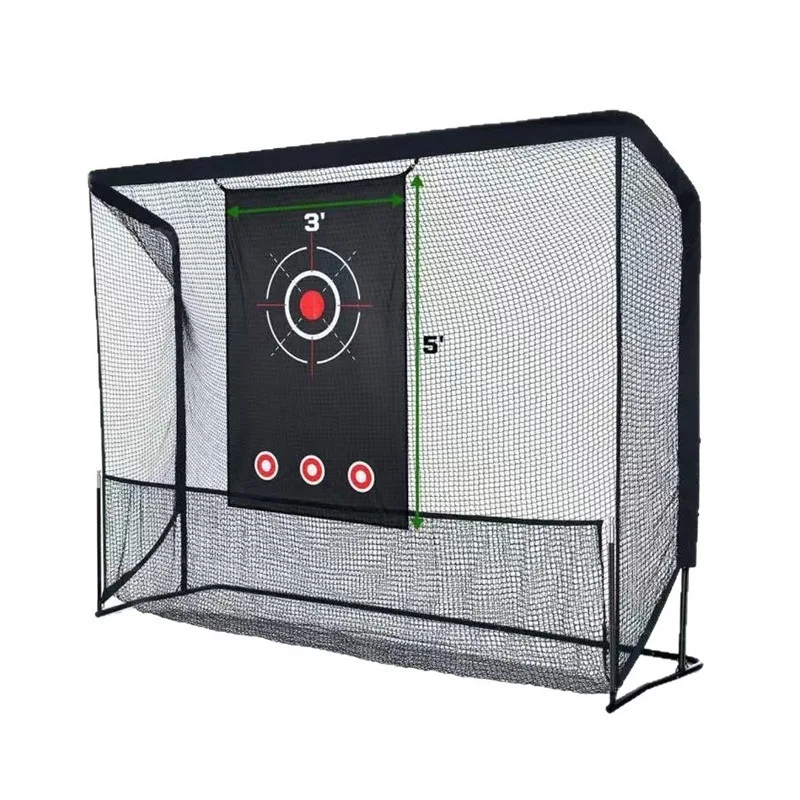 Golf practice mesh belt target cloth indoor and outdoor foldable portable swing net