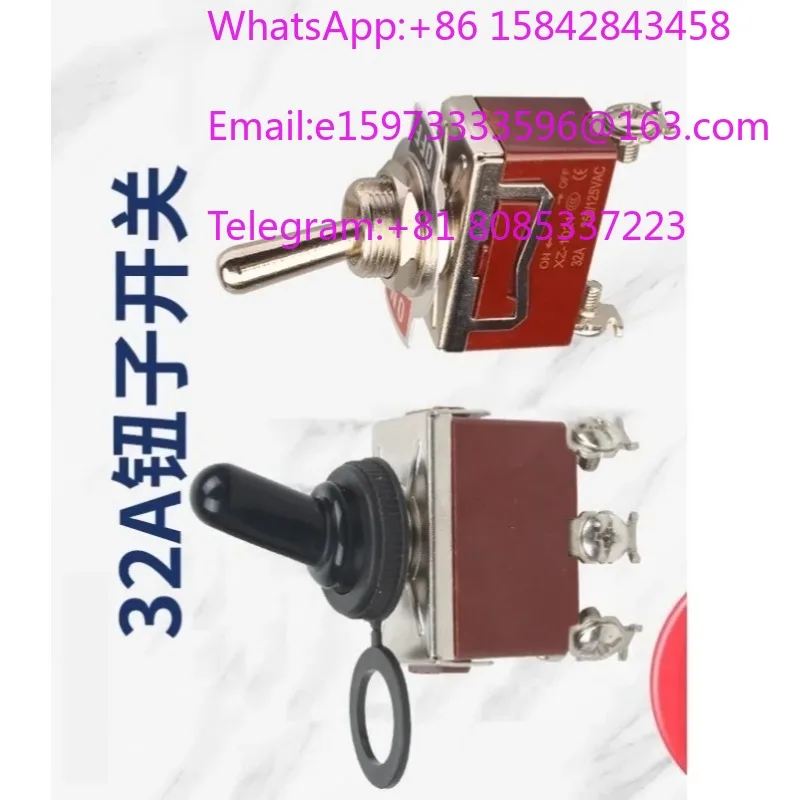32A High Current Toggle Switch 12mm 2/3 Position Latching & Momentary Rocker Switch 10 pieces