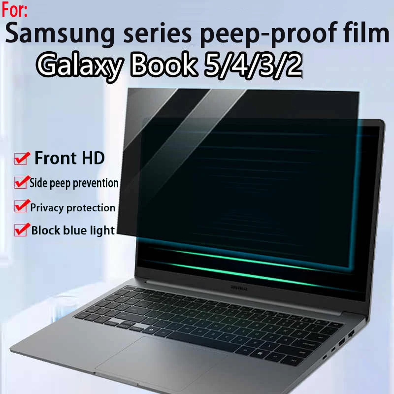 

Для Samsung Galaxy Book 5/4/3 Pro подглядывающаяся пленка Book 4/3 ультра полноэкранный сенсорный ноутбук пленка для конфиденциальности книга 4 Edge пленка