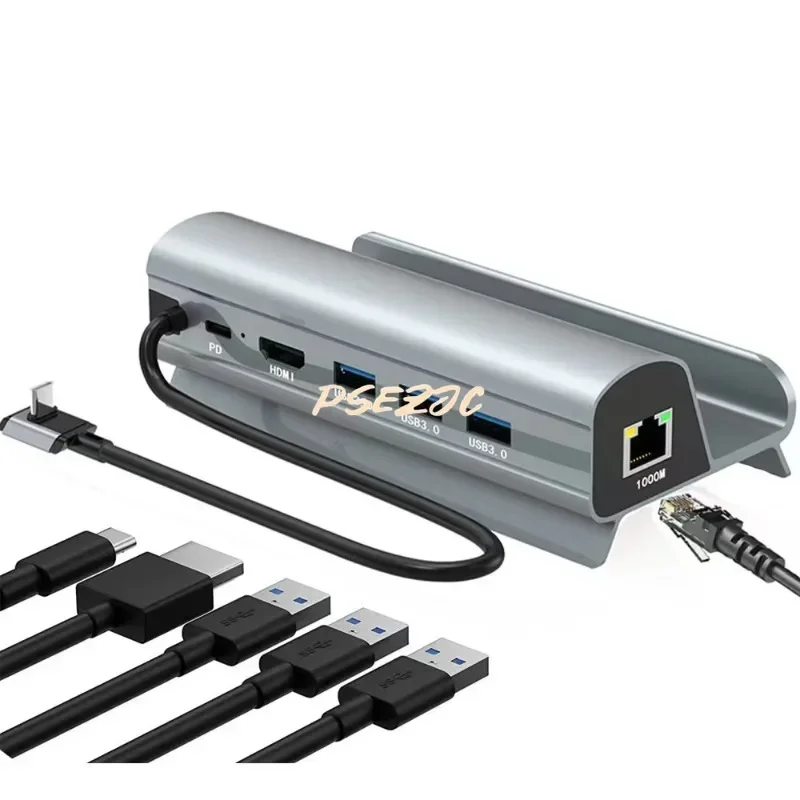 

Six in One USB 3.0 Steam Deck Game Console Dock Multifunctional Docking Station