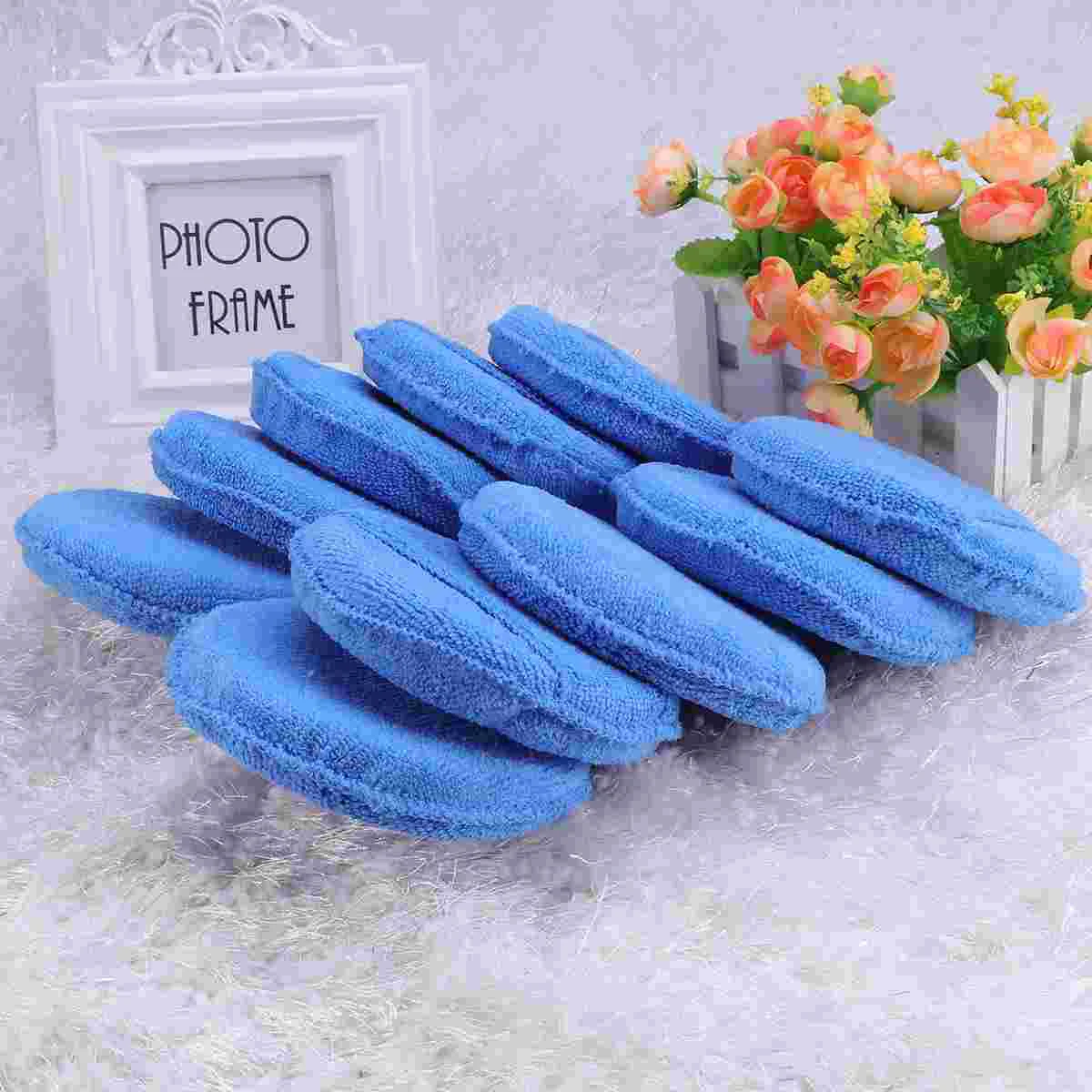 Sponges for Cleaning Microfiber Wax Applicator CAR WASH Floor Tom Leg Bracket Blue