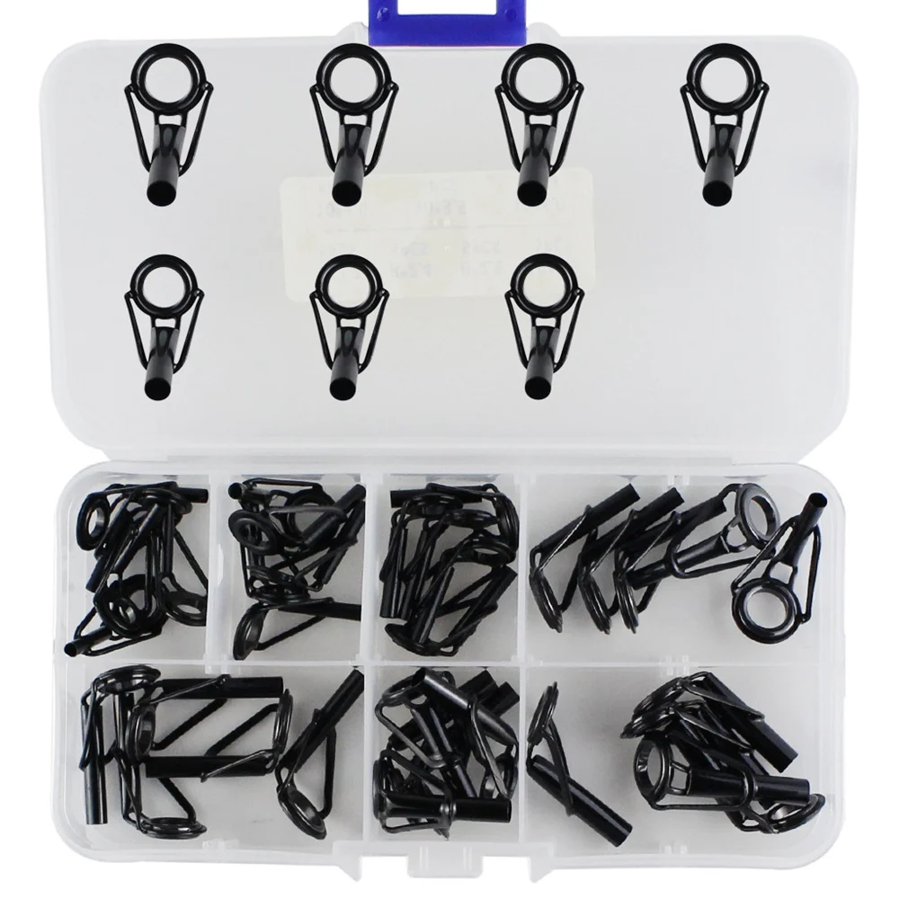 

35 Pcs 7 Size Stainless Steel Frames Ceramics TS Line Guide Ring