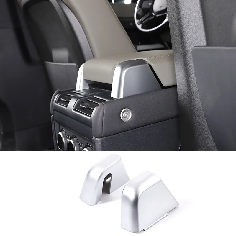 

For 2022-2024 Land Rover Defender 90 110 130 ABS silver car styling car armrest box screw cover sticker car interior accessories