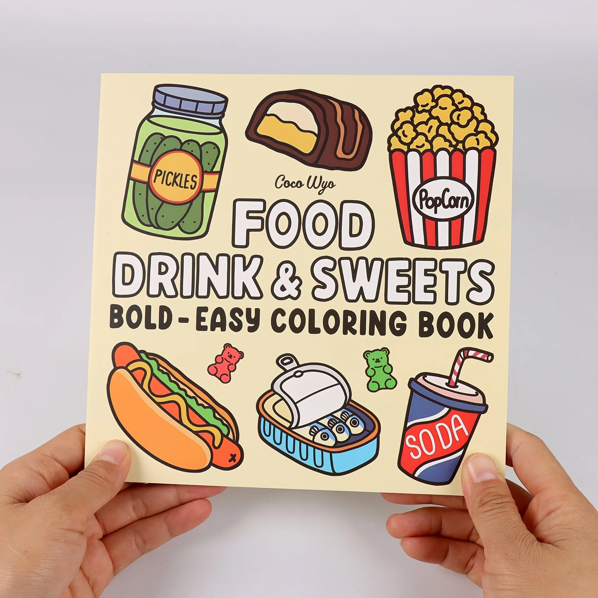 Fun Food-themed Coloring Book - 52 Pages Relaxing and Leisure Activities Suitable for Parties and Gift Giving