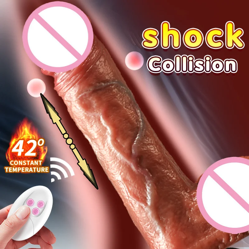 

Liquid Silicone Fake Penis Automatic Telescopic Swing Vibration Heating Simulation Dildo Sex Toy For Women Lesbian Masturbator